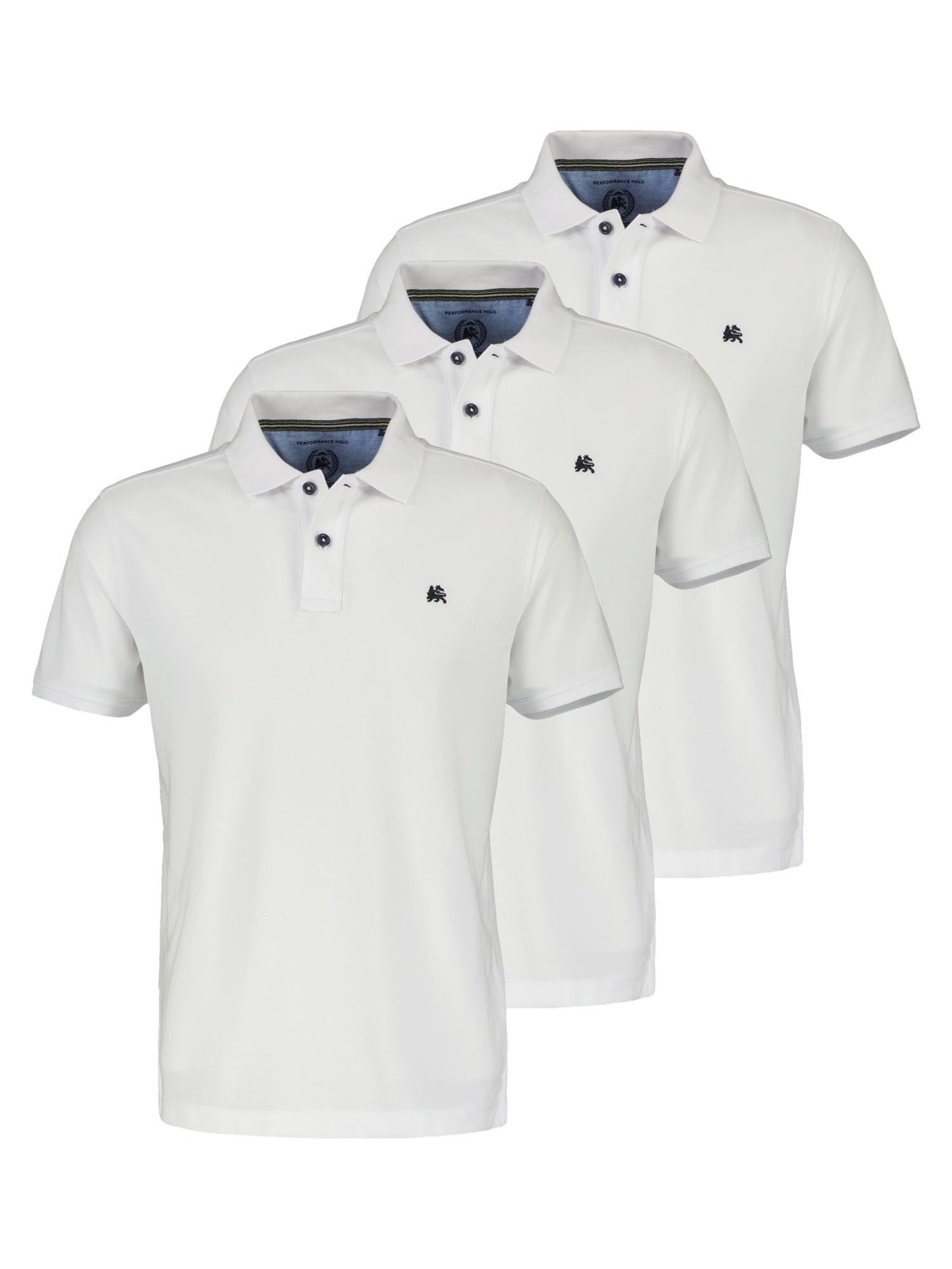 LERROS Shirt 'Basic' in Wit: voorkant