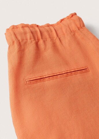 MANGO Loose fit Pants in Orange