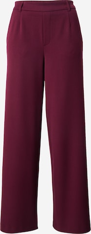 VILAWide Leg/ Široke nogavice Hlače s naborima 'VIVarone' - ljubičasta boja: prednji dio