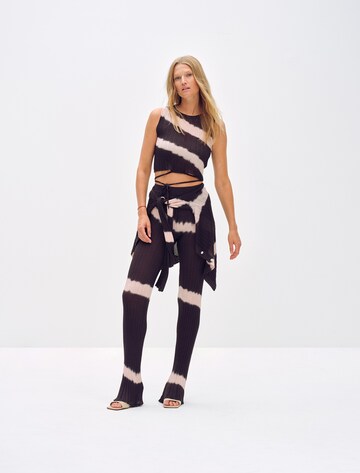 ABOUT YOU x Toni Garrn Slim fit Pants 'Rebecca' in Grey