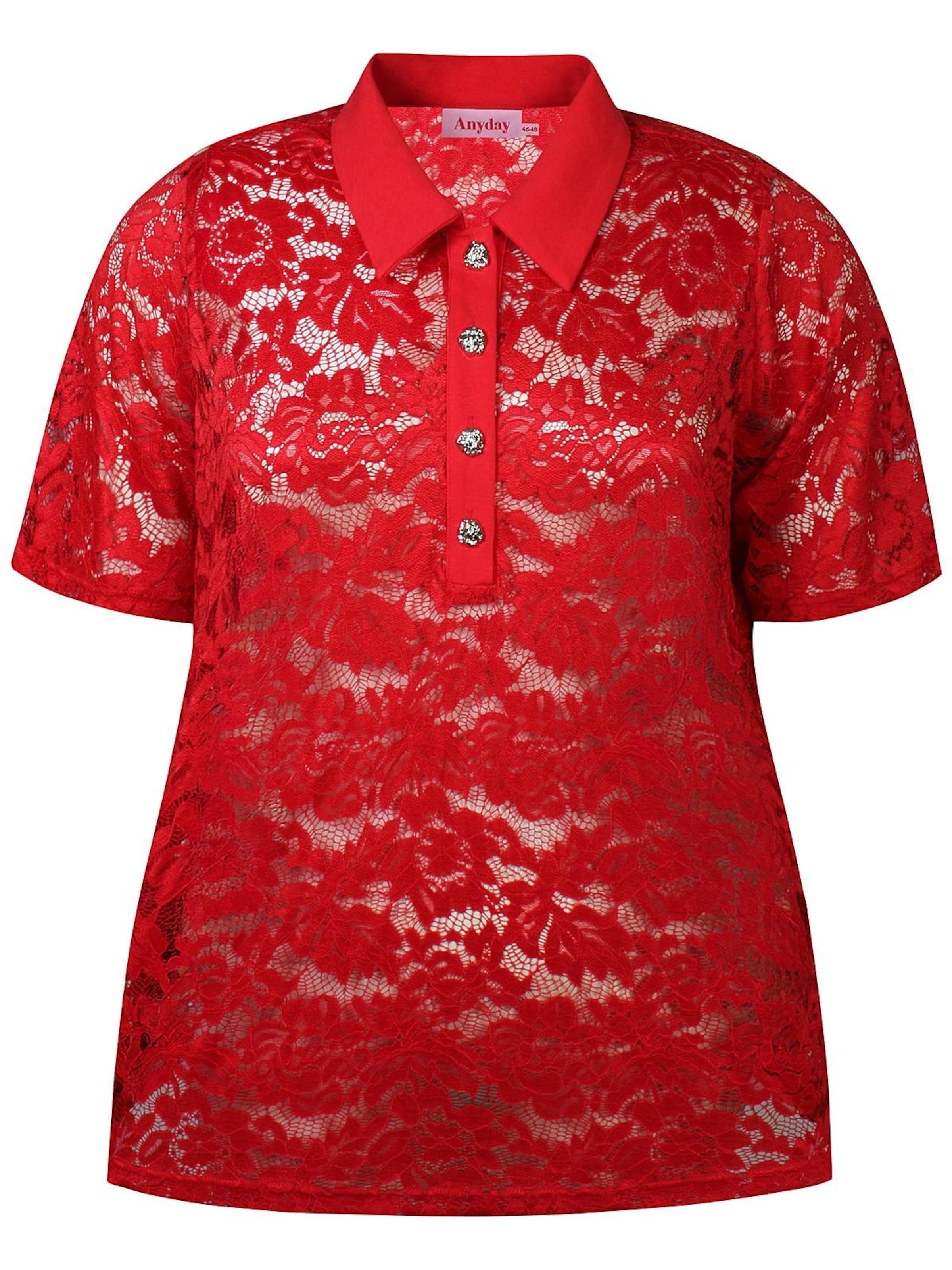 Anyday Blouse 'Perla 408' in Red: front