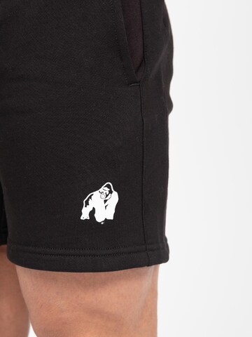 Slimfit Pantaloni 'Leon' di Gorilla Wear in nero