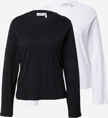 WEEKDAY Shirt in Black: front