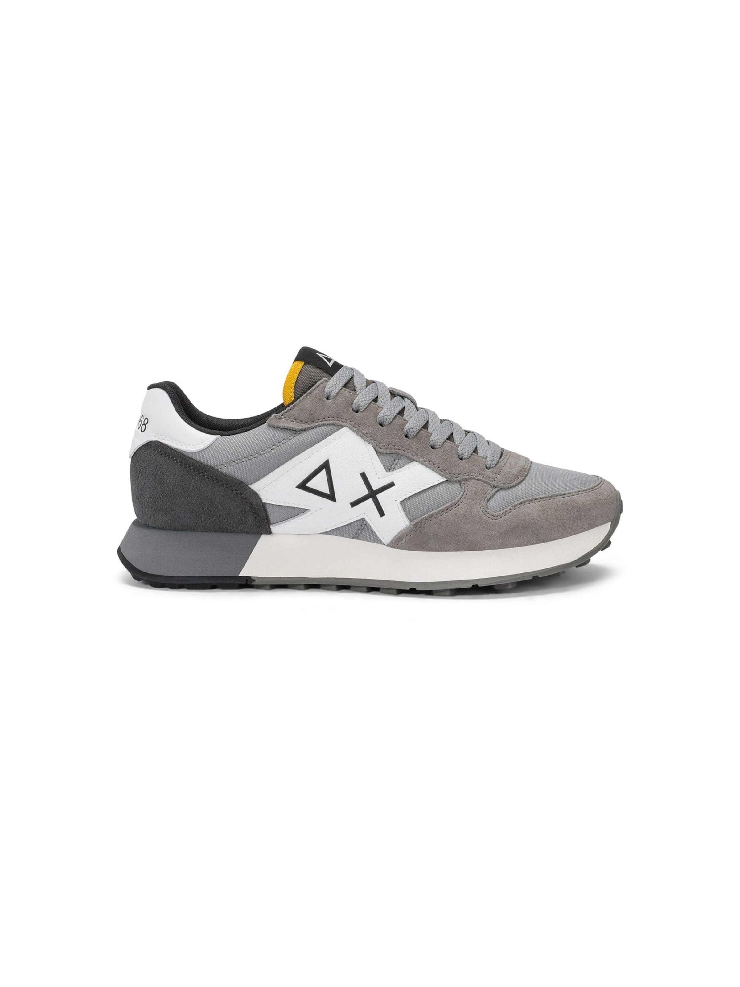 SUN68 Sneakers laag 'Men's Jaki 2.0 Solid Suede and Nylon Sneaker' in 40 in de kleur Grijs, Productweergave