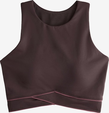 Bustier Soutien-gorge de sport self. en marron : devant