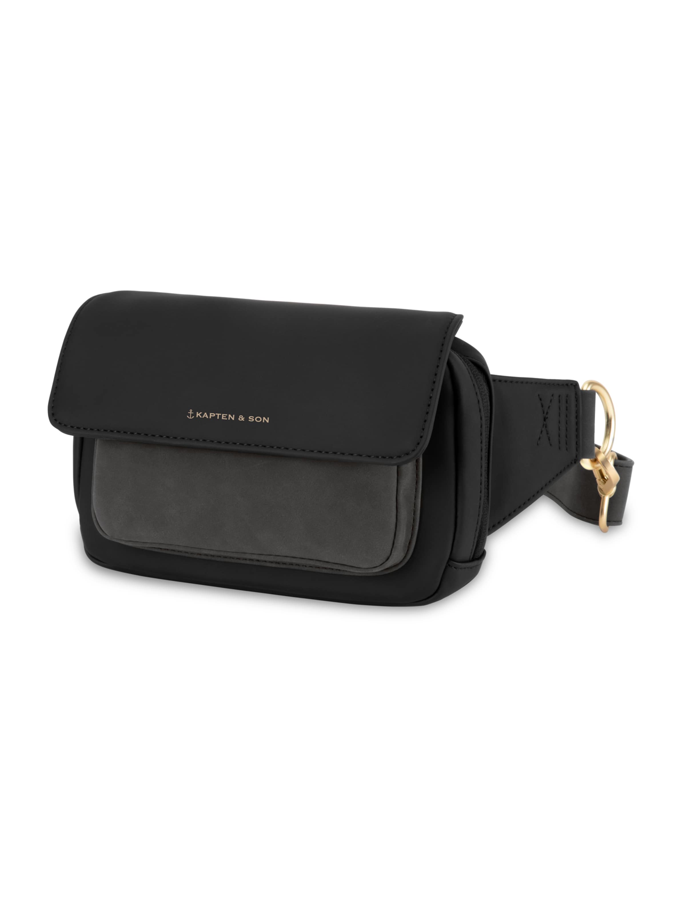 Kapten & Son Ľadvinka 'Visby All Black' - Čierna: predná strana