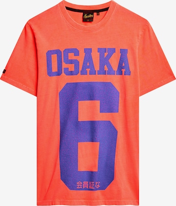 Tricou 'Osaka' de la Superdry pe portocaliu: față