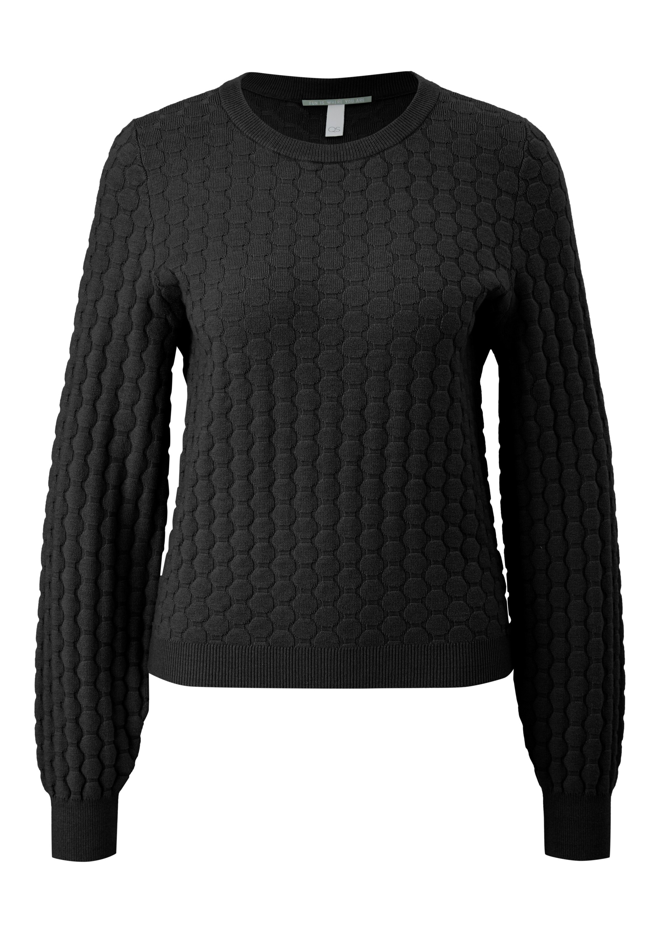 QS Sweater in Black: front