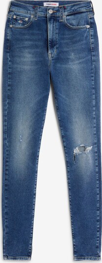 Tommy Jeans Jeans 'Sylvia' i blue denim / rød / hvid, Produktvisning