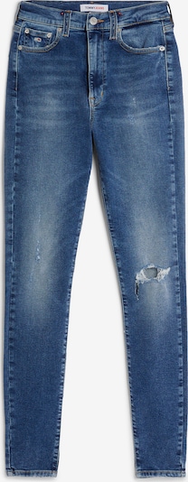 Tommy Jeans Jeans 'Sylvia' in blue denim / rot / weiß, Produktansicht