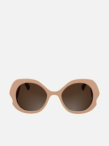 Lunettes de soleil Longchamp en beige