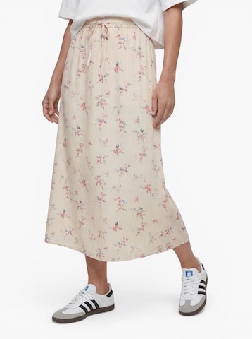 PIECES Skirt 'PCBOSELLA' in Beige: front