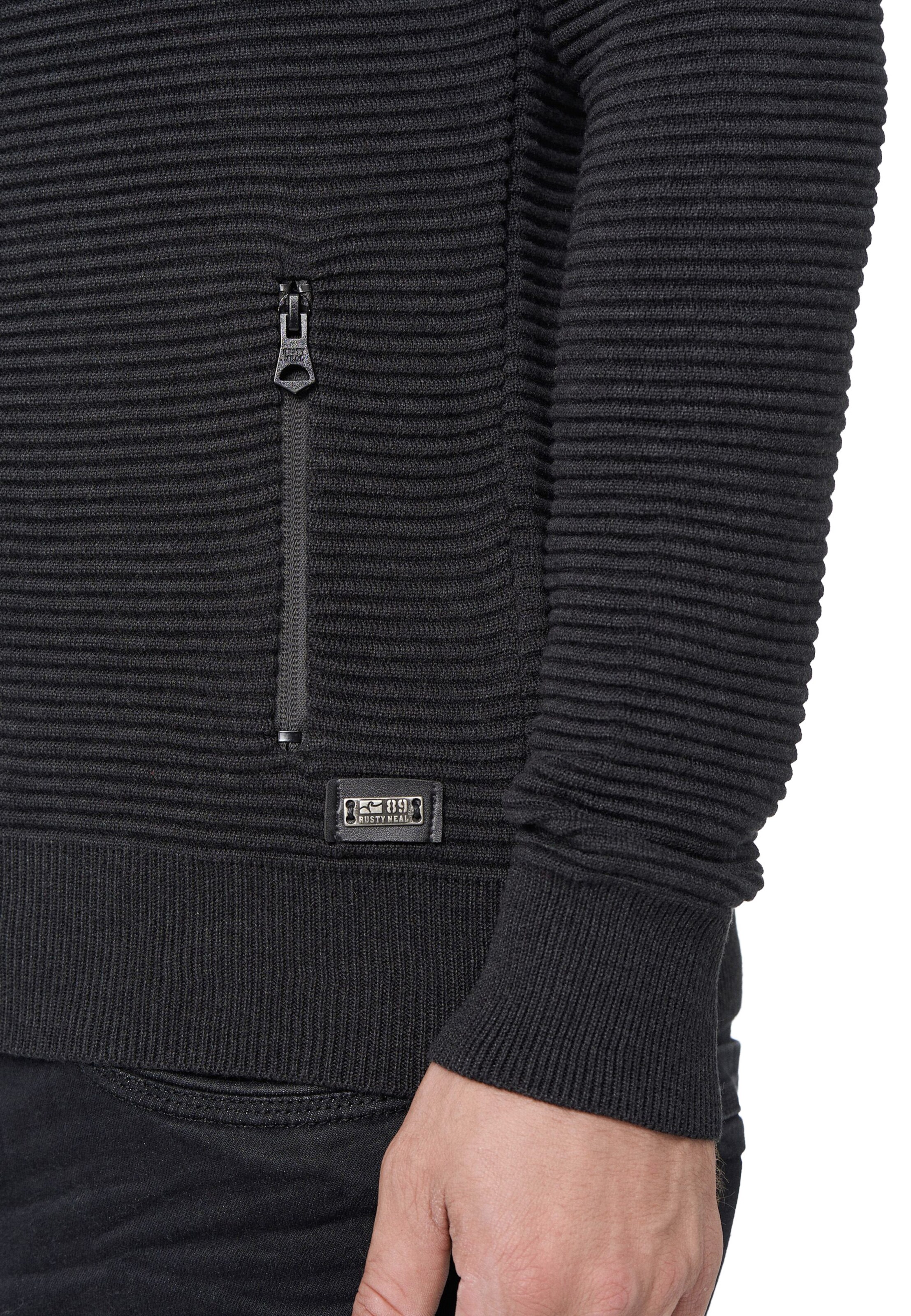 Rusty Neal Strickjacke in Grau