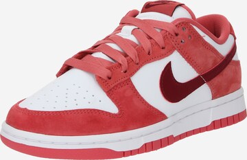 sarkans Nike Sportswear Zemie brīvā laika apavi 'Dunk': no priekšpuses