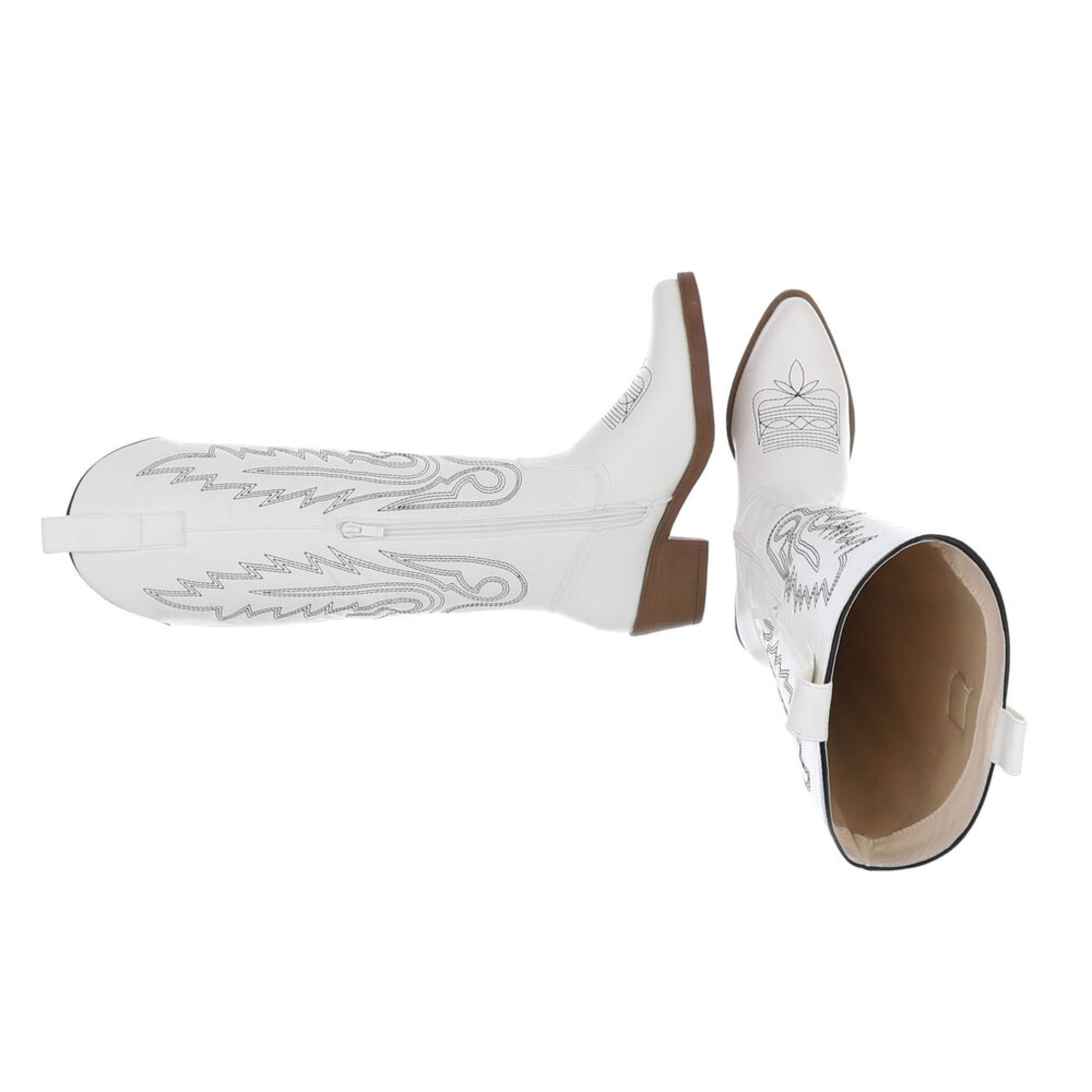 Ital-Design Cowboy Boots in White