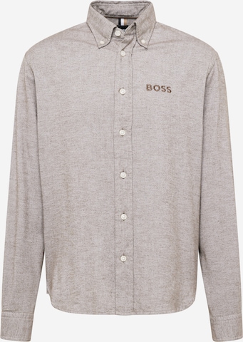 BOSS Black Comfort Fit Hemd 'OWEN' in Grau: predná strana