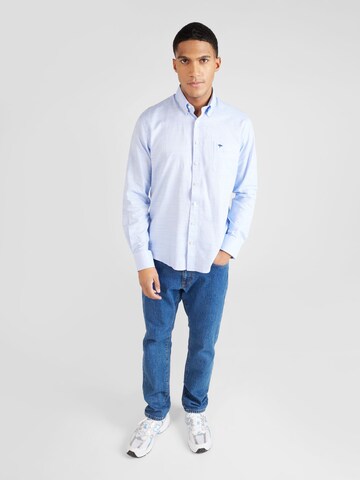 FYNCH-HATTON Regular fit Button Up Shirt 'Summer' in Blue