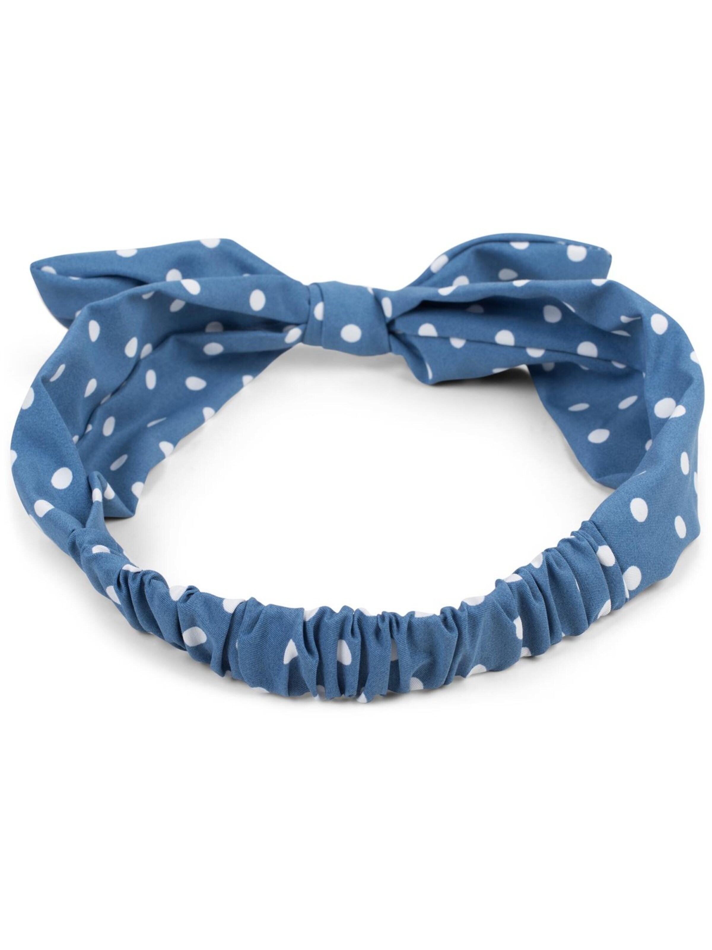 styleBREAKER Hair jewelry 'Haarband mit Punkte Muster und Schleife' in Blue