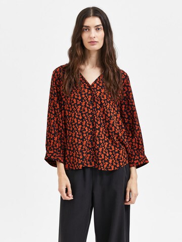 Camicia da donna 'LEIA' di SELECTED FEMME in rosso: frontale