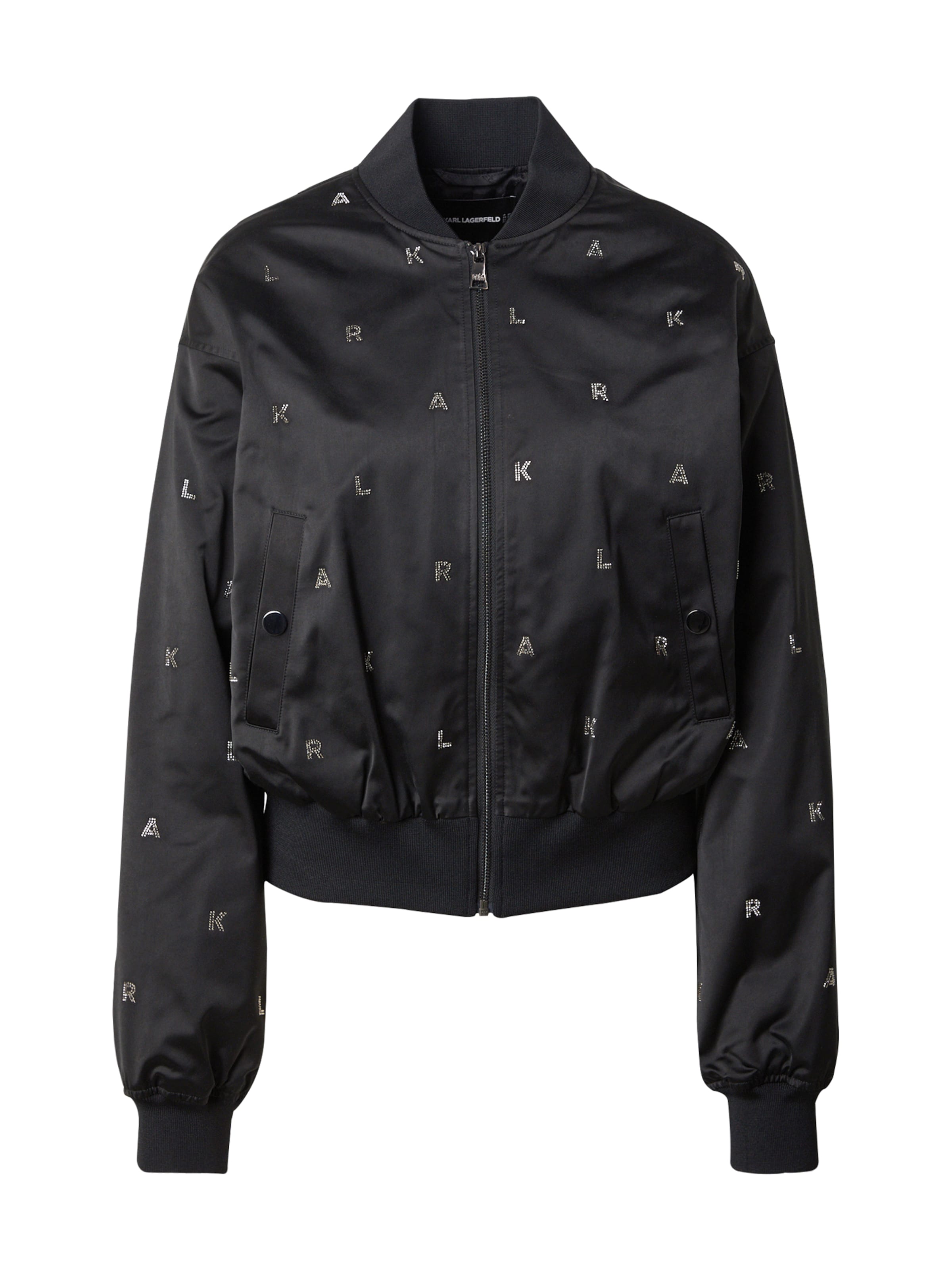 Karl Lagerfeld Демисезонная куртка в Черный: спереди