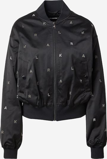 Karl Lagerfeld Prijelazna jakna u crna / srebro, Pregled proizvoda