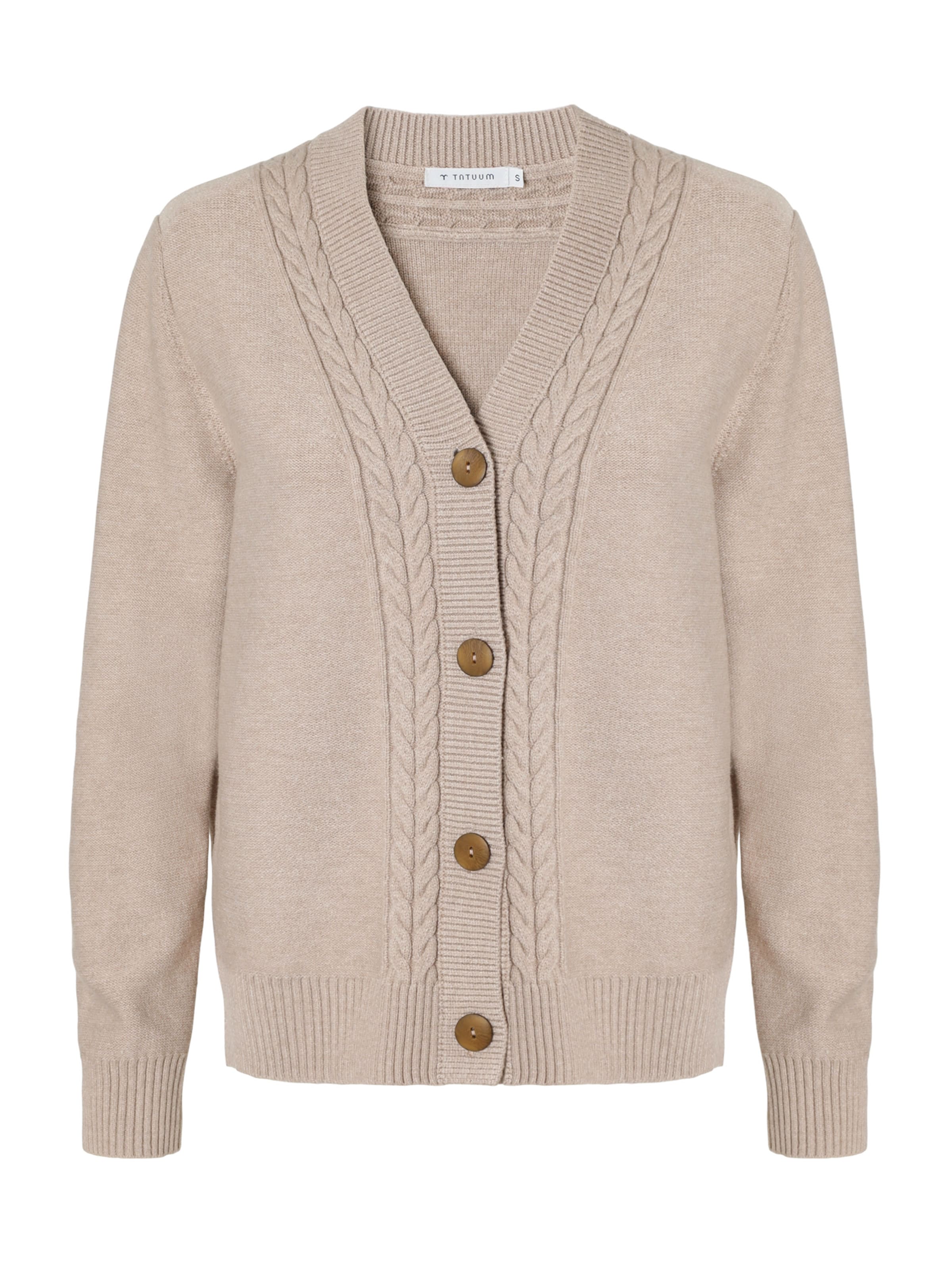 TATUUM Kardigán 'LILAC' - bézs: elől