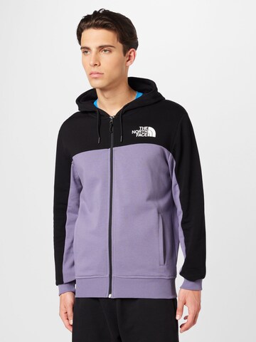 THE NORTH FACE Sweat jacket in Purple: front