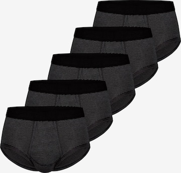 ESGE Panty 'Feinripp Ringel' in Black: front