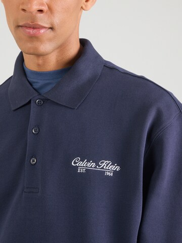 Calvin Klein Jeans Mikina – modrá