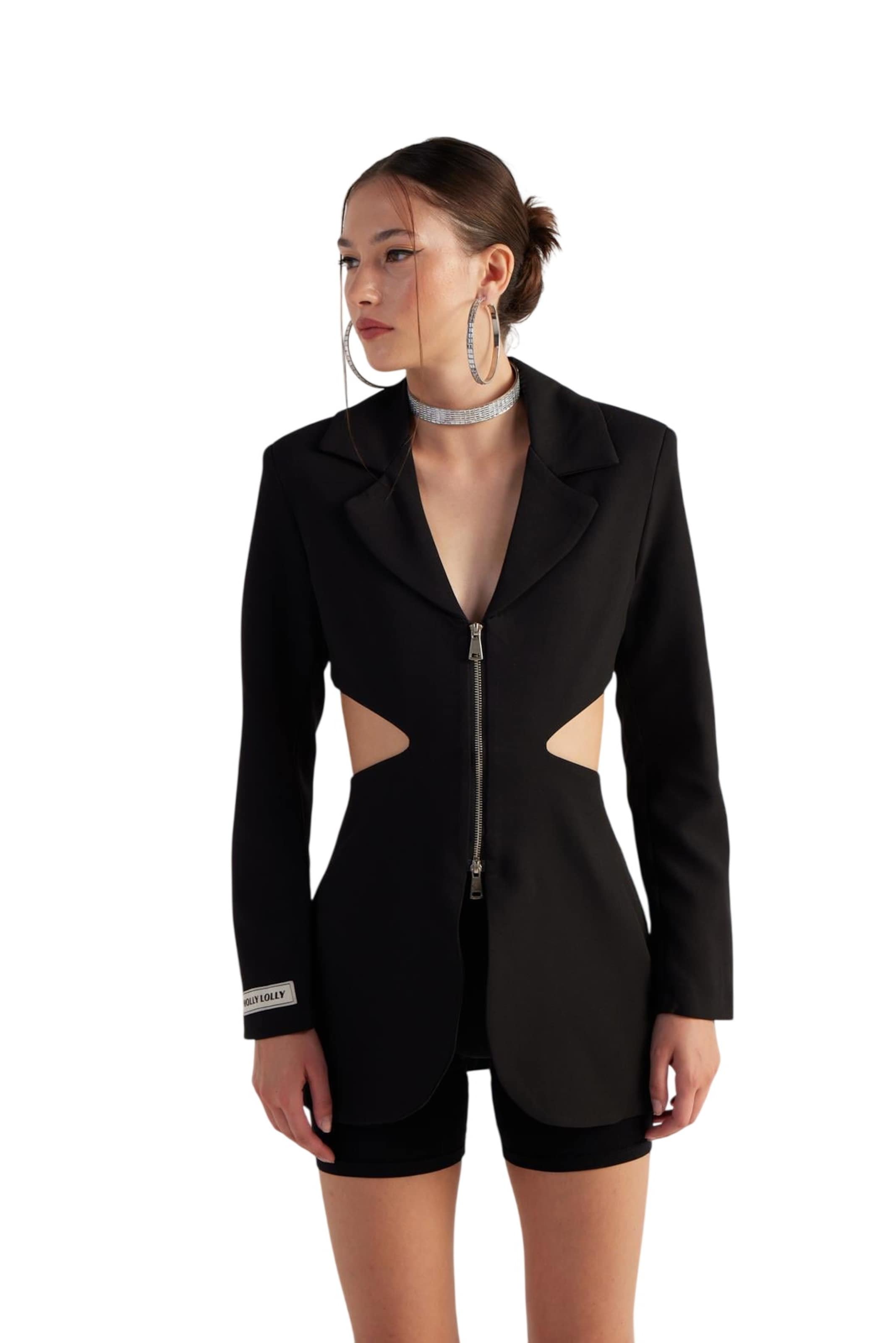 HOLLY LOLLY Blazer in Black: front