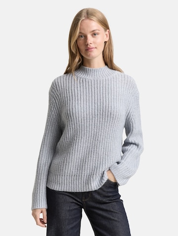 TOM TAILOR DENIM Sweater in Grey: front