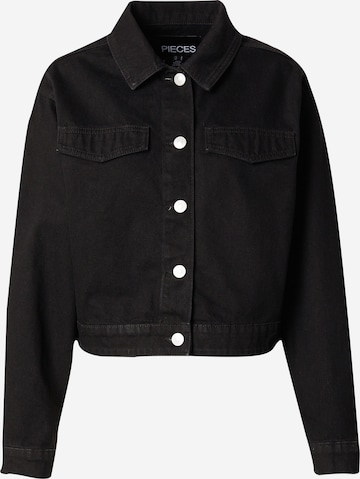 PIECES Between-Season Jacket 'TESSIE' in Black: front