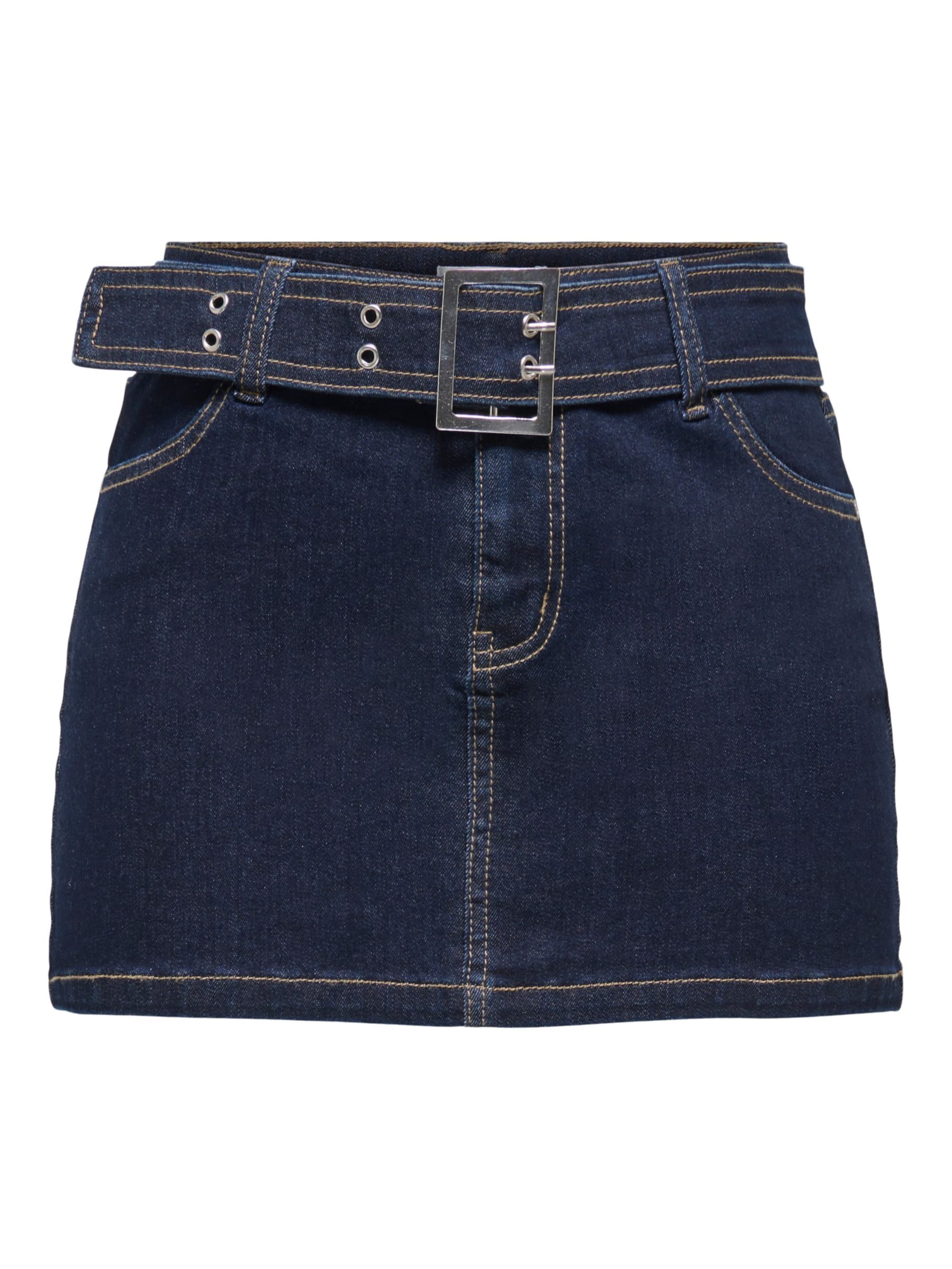 ONLY Jupe 'ONLWauw' en bleu foncé, Vue avec produit