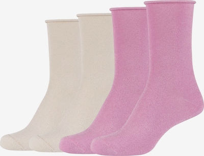 camano Socken in beige / eosin, Produktansicht