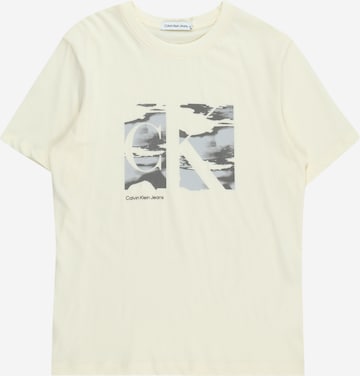 T-Shirt 'Serenity' Calvin Klein Jeans en blanc : devant