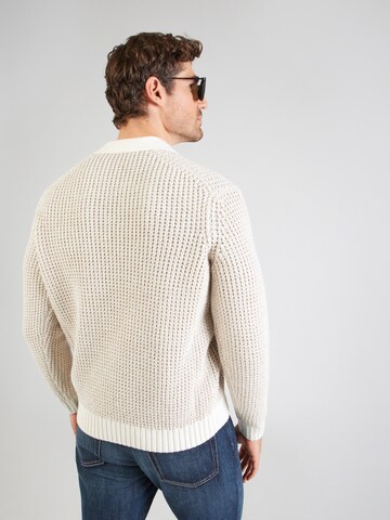 Pulover 'ONSALF' de la Only & Sons pe alb