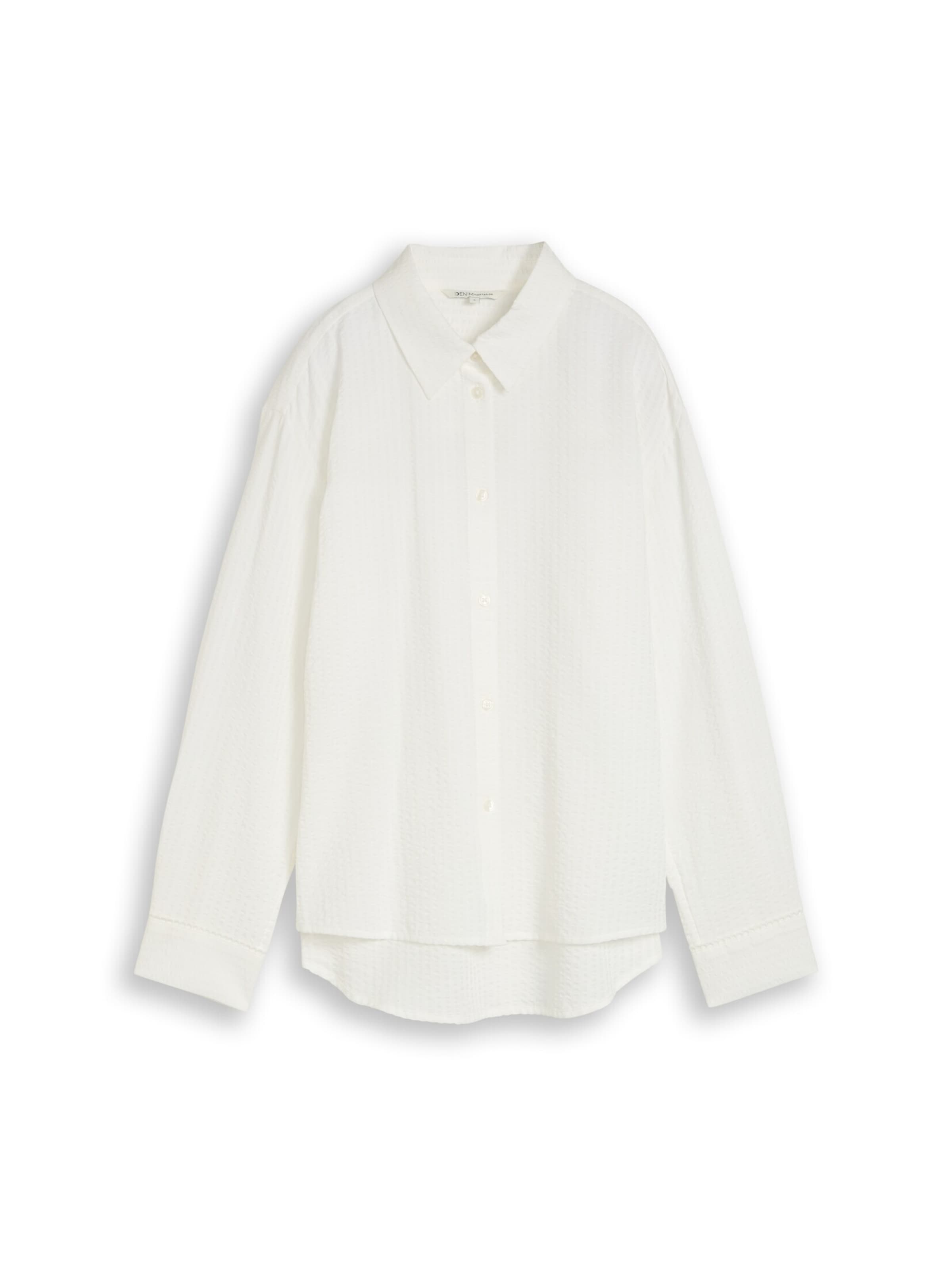 TOM TAILOR DENIM Bluse in weiß, Produktansicht