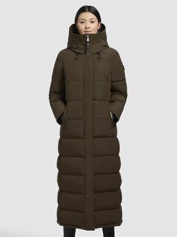Manteau d’hiver ' CLARESSE ' khujo en vert : devant
