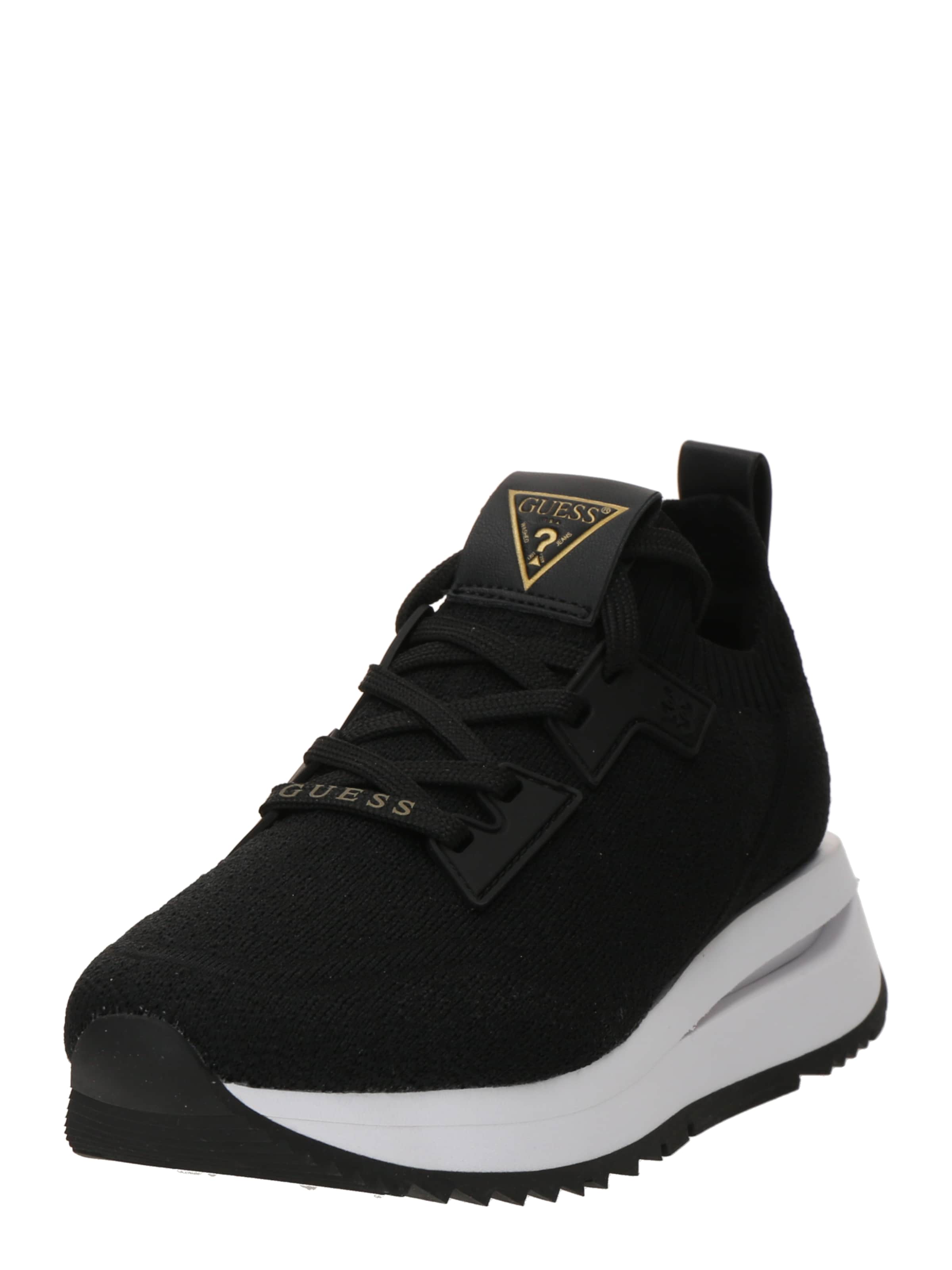 GUESS Σνίκερ χαμηλό 'Esti' σε μαύρο: μπροστά