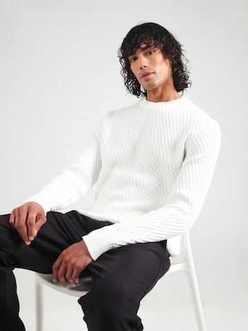 Pullover 'Syer' di HUGO in bianco: frontale