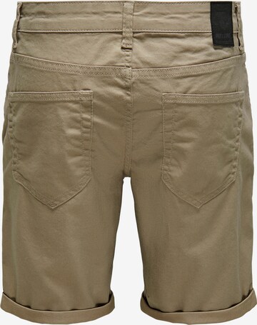 Only & Sons Regular Shorts 'Ply' in Beige