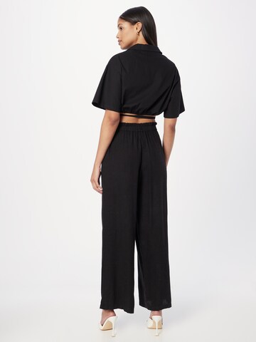 River Island Wide Leg Hose in Schwarz: predná strana