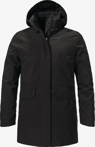 Schöffel Outdoorjacke 'Borkol' in Schwarz: Vorderseite