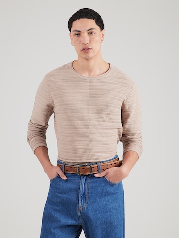 JACK & JONES Sweter 'JJDUKE' w kolorze szary: przód