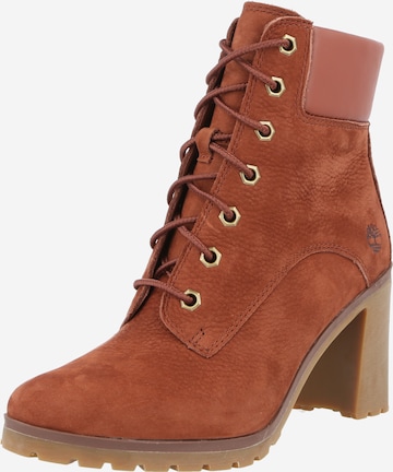 TIMBERLAND Lace-up bootie 'Allington' in Brown: front