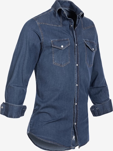 Rock Creek Slim Fit Hemd in Blau