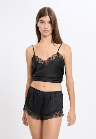 Pantaloncini da pigiama 'Desire' di ETAM in nero: frontale
