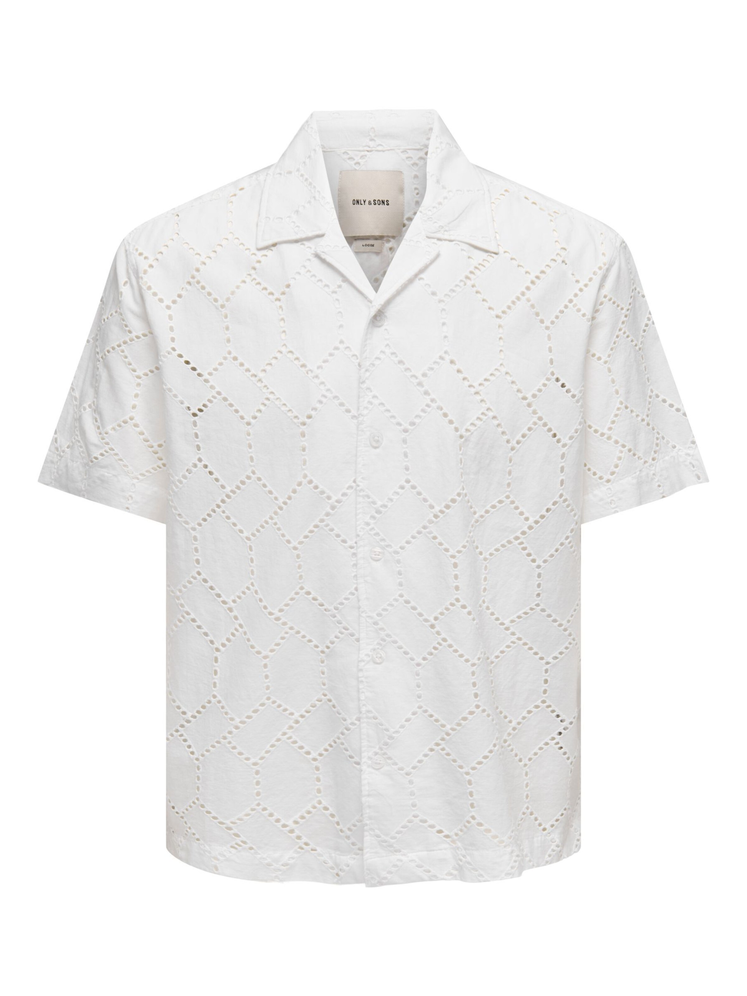 Only & Sons - Camisa 'ONSARON' en blanco: frente