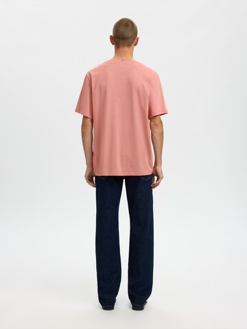 SELECTED T-Shirt 'SLHASPEN' in Pink