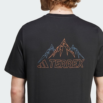 ADIDAS TERREX Performance shirt 'Mountain' in Black